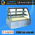 55db Low Noise Curved Glass Cake Showcase (SY-CS450 SUNRRY)